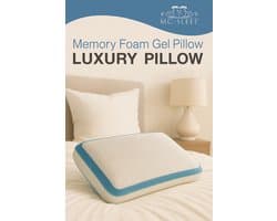 MC-Sleep Luxe Memory Foam Gel Hoofdkussen – Ergonomisch & Verkoelend