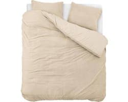 Droomtextiel Teddy Dekbedovertrek Taupe - 200x200/220 cm - Luxe Teddystof - Heerlijk Zacht