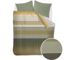 Beddinghouse Theo dekbedovertrek - Lits-Jumeaux - 240x200/220 - Groen