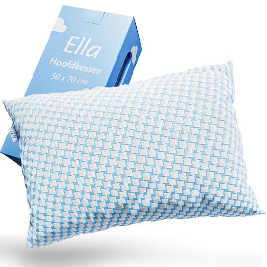 Ella Hoofdkussen Memory Foam - Kussen 50x70 CM - Afstelbaar Traagschuim voor Rug , buik- en zijslaper - Ergonomisch en Orthopedisch: Vermindert Nekklachten