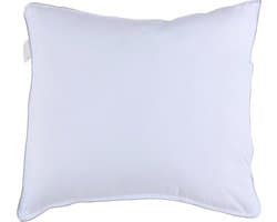 alpina Hoofdkussen 60 x 70 cm - Kussen voor Bed en Slaapkamer - Ademend, Vocht Afvoerend en Wasmachine Bestendig - voor Buik-, Rug- en Zijslaper - Microvezel/ Katoen - Wit