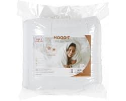 Mood!t Dekbed - White Effen Polyester - B 200 x L 220 cm - 2-persoons 4-seizoenen/Machinewasbaar - 224281-200 x 220 cm