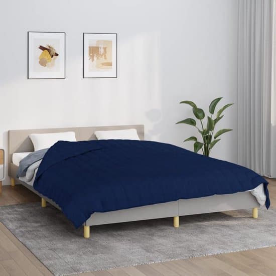 vidaXL - Verzwaringsdeken - 220x230 - cm - 11 - kg - stof - blauw