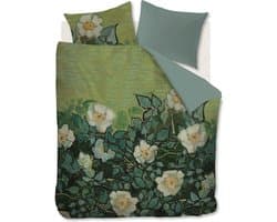 Beddinghouse x Van Gogh Museum Wild Roses dekbedovertrek - Tweepersoons - 200x200/220 - Groen