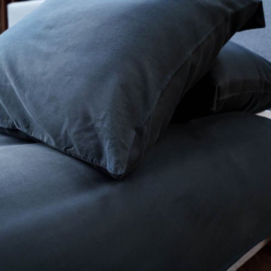 Kayori Nikaya Dekbedovertrek Tencel - 240x200-220 + 2 slopen - Lits-jumeaux - Washed Finish & Verkoelend - Zwart