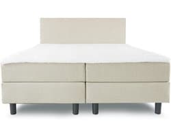 Boxspring Home - Compleet - Pocketvering - HR koudschuim - Beige - 160x210 cm
