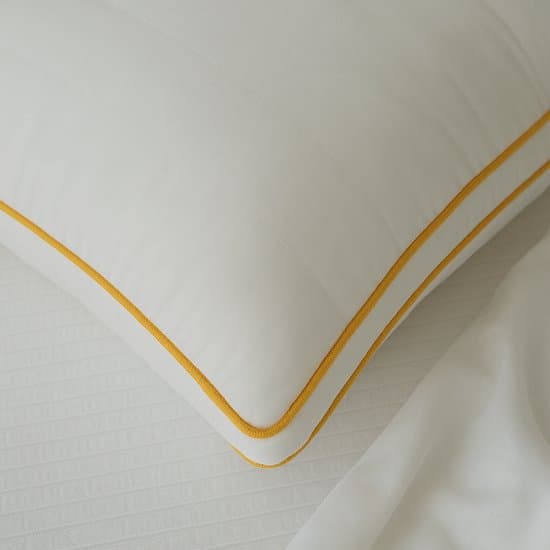 Luxe Kussen 48x74cm – Natuurlijk Soja Vezel Vulling – Ademend & Hypoallergeen – Ergonomisch Slaapkussen voor Nek- en Schoudercomfort