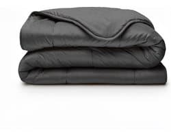 Sleeptime 2 in 1 Velvet Dekbed zonder Overtrek Dekbed - 200 x 200 - Antraciet