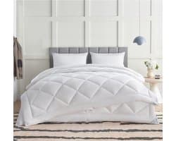 Thuys - Dekbed 200 x 200 cm, 4 seizoenen, set van 2 - zomerdekbed 200 x 200 150 g/m² + dekbed voor het hele jaar 200 x 200 cm, 300 g/m² = winterdekbed 450 g/m², ademend dekbed voor vier seizoenen, zomer