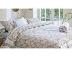 Pip Studio Kairi Bloom dekbedovertrek - Tweepersoons - 200 x 200/220 cm - Licht blauw