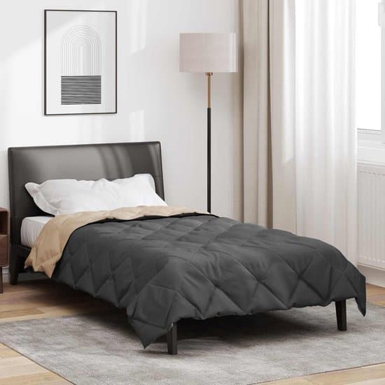 Zomerdekbed Lichtgewicht - Dekbed Microfiber - Warme Nachten - Oeko-Tex Gecertificeerd - 220 x 155 cm - Antraciet Taupe