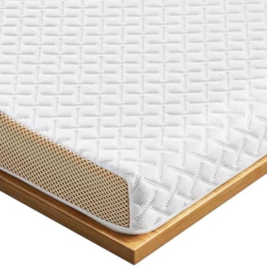 Matrastopper 140 x 200 cm - Harde Traagschuim Topper met Bamboe Overtrek - Oeko-Tex Gecertificeerd