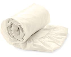 Yellow Hoeslaken Katoen Perkal 40cm Hoekhoogte Suite Mumbai - Off White - 160x200 cm - 100% Katoen-Perkal - Lits Jumeaux