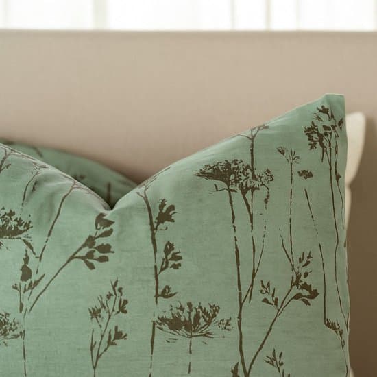 Kayori Kimi Dekbedovertrek Katoen - 200x200-220 + 2 slopen - Tweepersoons - Uniek Dessin - Groen