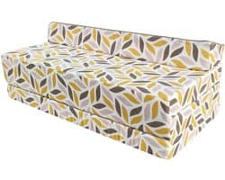 Inklapbaar Gastenmatras met Hoofdeinde 200x120x10cm - Comfortabel Slaap- en Zitkussen