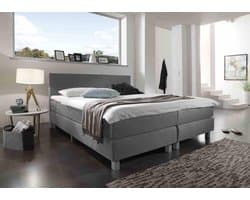 Boxspring Bravo - 120x200 cm - Luxe Pocketvering - Stof Grijs