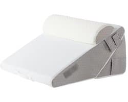 Stervia Hoofdkussen - Hoofdkussen Voor Nekklachten/Rugklachten - Traagschuim - Ergonomisch Hoofdkussen - Met Hoofdsteun - 56 x 56 x 30.5 cm