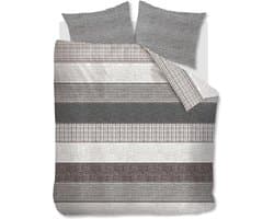 Riviera Maison Tailor dekbedovertrek - Tweepersoons - 200x200/220 - Antraciet