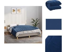 vidaXL - Verzwaringsdeken - 140x200 - cm - 6 - kg - stof - blauw