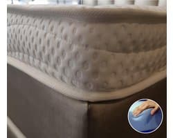 Topdekmatras - Topper 130x200 - 12 cm dik - Tencel hoes - HR55 Koudschuim