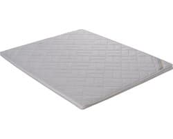 Topper Deco Latex - 160x200cm - Emob - Matrassen - Wit -