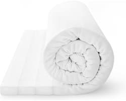 Topper - 160x200 - koudschuim - premium tijk - bed topper - 5 cm hoog - Gemiddeld