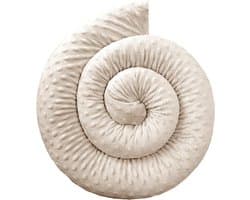 Lichaamskussen Slang - Slaapkussen Nekrol - Zijslapen Knuffelen - Handgemaakt in EU - 210 cm - Beige