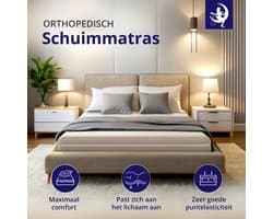 Matras - 140x200 - koudschuim - premium tijk - Ademend & hypoallergeen - 15 cm hoog – Zacht