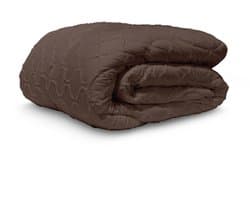 Easy Dekbed Tufted Curve - Bruin - 200x200 cm