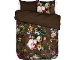 ESSENZA Fleur Dekbedovertrek Chocolade - Tweepersoons – 200x200/220 cm