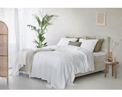 Dreamers Den - Mousseline - Dekbedovertrek - 200x220 cm - Wit