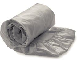 Heckettlane Hoeslaken Elementi - Onderlaken voor tweepersoonsbed - 180x200 - 100% Katoen-Satijn - Grijs