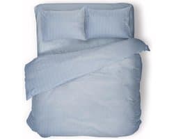 Dekbedovertrek - 200x200/220 - Uni - Satijnstreep / Satijn Streep - Hotel Kwaliteit Satin Stripe - Artice Ice