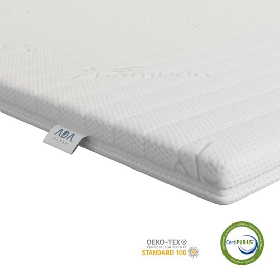 Koudschuim topper 120x190 - medium hardheid topmatras - circa 6-7 cm - afritsbaar - wasbaar - orthopedisch - hypoallergeen topdek matras - CertiPUR® en Okoetex gecertificeerd