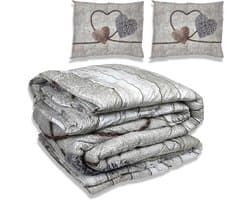 Dekbed zonder overtrek - All year 200x200cm - Love - Wasbaar Dekbed Zonder Overtrek – Hypoallergeen & Antibacterieel – 30 dagen proefslapen - Wasbaar hoesloos dekbed - Bedrukt dekbed - zomerdekbed & winterdekbed