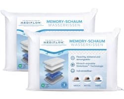 Mediflow voordeelpack waterkussen met memoryfoam 50/70 (2pc)