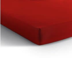 Dreamhouse Jersey Stretch Hoeslaken - 100% Katoen - 160/180x200 - Rood