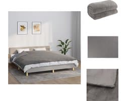 vidaXL - Verzwaringsdeken - met - hoes - 155x220 - cm - 11 - kg - stof - grijs