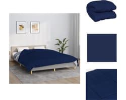 vidaXL - Verzwaringsdeken - 220x240 - cm - 15 - kg - stof - blauw