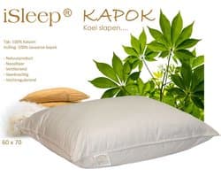 iSleep Kapok Hoofdkussen - 100% Kapok - 60x70 cm
