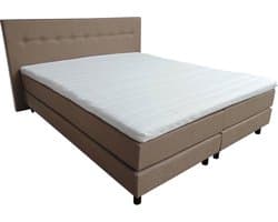 Slaaploods.nl Dana - Boxspring inclusief matras - 160x200 cm - Beige