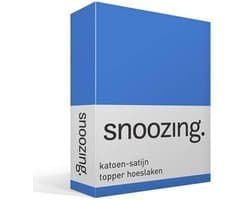 Snoozing - Katoen-satijn - Topper - Hoeslaken - Tweepersoons - 120x220 cm - Meermin