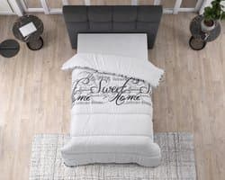 Sleeptime Dekbed zonder Overtrek - Bedrukt dekbed - Gekleurd dekbed - Dekbed met print - 200x200 cm - Wit