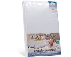 H&D Topper Hoeslaken - 100% Jersey Katoen - 140x200 cm - Tot 15cm matrasdikte - 220 g/m² - Wit