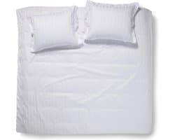 Damai Linea - Dekbedovertrek - Tweepersoons - 200 x 200/220 cm - Wit