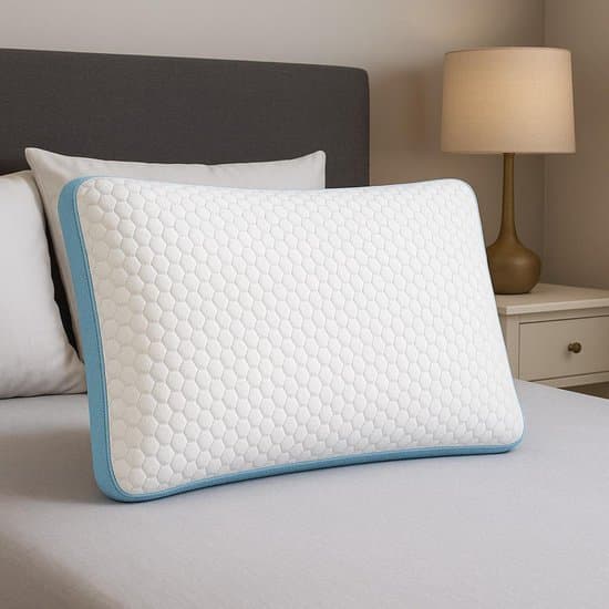 Nordeliv – Ergonomisch Gel Memory Foam Hoofdkussen | Stevig, Ademend & Ondersteunend voor Nek en Schouders