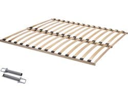 ACAZA Lattenbodem - SET VAN 2 - Lattenbodem 180 x 200 cm - Bedbodem - Flex - Beukenhout