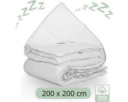 Droomtextiel All Season Dekbed - 100% Katoen - Hotelkwaliteit - Tweepersoons 200x200 cm - Comfort & Ademend - Antiallergisch - Hoogwaardige Kwaliteit - Heerlijk Zacht