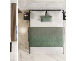 Luxe 140x200 cm Metalen Bedframe met Opbergrekken – Dubbel Bed met Onderbed Opbergruimte – Stevig Stalen Bedframe Zwart – Modern Minimalistisch Slaapkamer Bed-Mobili Bella