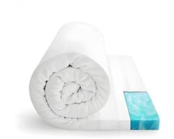 Matras Topper 140x200x7 – Koudschuim Topdekmatras – Extra Comfort & Ondersteuning – Ademend en Vormvast – Verbetert Elk Matras